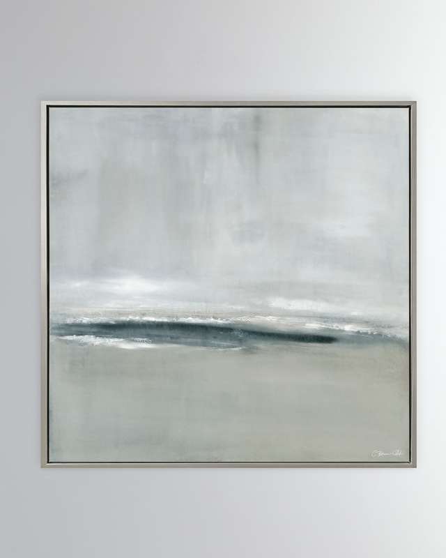 "Rising Tides" Hand-Embellished Giclee on Canvas by Carol Benson-Cobb, 37.5" Square